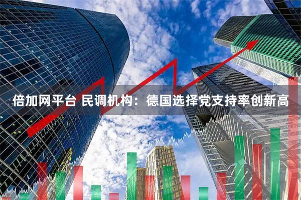 倍加网平台 民调机构：德国选择党支持率创新高